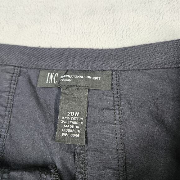 INC Skirt Size 20W Flare A Line Black Classic Minimalist Goth Western Church - Picture 5 of 13